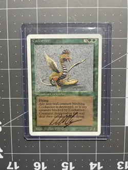 Cockatrice Revised NM Rare Artist Signed Altered CARD - Image 1