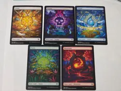 MTG - Full Art Stained Glass Land Set - NONFOIL - Dominaria United - Image 1