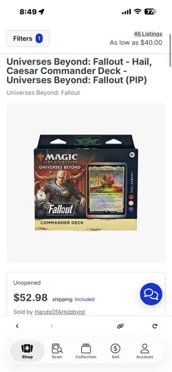 Magic: The Gathering Unopened Fallout Hail, Caesar Commander Deck - Image 1