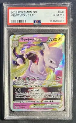 Mewtwo VSTAR 031/071 Pokemon Go PSA 10 GEM MINT 2022 Pokemon FAST SHIP! - Image 1