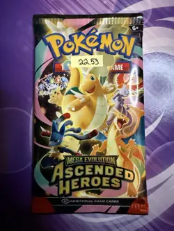 VERY HEAVY! 22.53g Pokemon TCG Ascended Heroes Booster Pack (SEALED) GOD PACKU! - Image 3