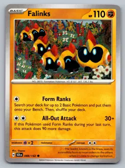 Pokemon TCG SV07: Stellar Crown Falinks 088/142 - Image 1