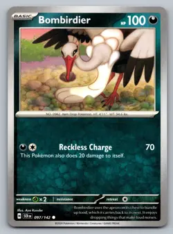 Pokemon TCG SV07: Stellar Crown Bombirdier 097/142 - Image 1