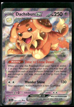 Dachsbun ex - 067/142 - Stellar Crown (SCR) Double Rare Holo Pokemon TCG - Image 1