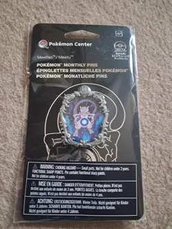 Mewtwo Pokemon Center Legendary Moments Monthly Pins Pin 1 of 12 - IN HAND NOW - Image 1