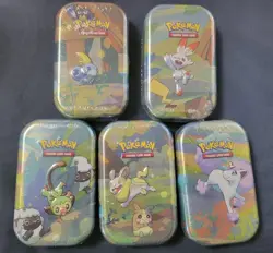 2020 Pokemon GALAR PALS MINI TIN - Set Of 5- Factory Sealed (H24) - Image 1