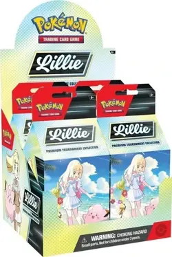 Pokemon TCG: Lillie Premium Tournament Collection Factory Sealed 4 Box Display - Image 1