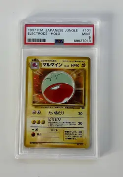 PSA 9 MINT ELECTRODE-HOLO NO. 101 JUNGLE POKEMON JAPANESE - Image 1