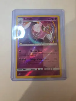 Lunala #61/145 Pokemon TCG Guardians Rising Reverse Holo Rare NM - Image 3