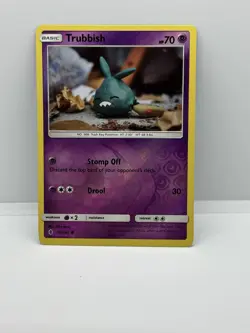 Pokemon TCG Trubbish Guardians Rising, Sun & Moon: 50/145, Reverse Holo - Image 1