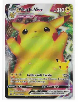 Pikachu VMAX SWSH062 Black Star Promo Sword & Shield SWSH Pokemon TCG Card NM - Image 1
