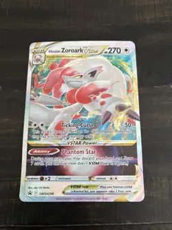 2022 Pokemon SWSH Black Star Promos Hisuian Zoroark VSTAR (Jumbo Card) #SWSH298 - Image 1