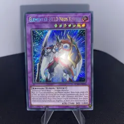 Yugioh Elementar-HELD Neos Knight BLHR-DE064 Secret Rare Near Mint - Image 2