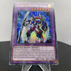 Yugioh Elementar-HELD Neos Knight BLHR-DE064 Secret Rare Near Mint - Image 4