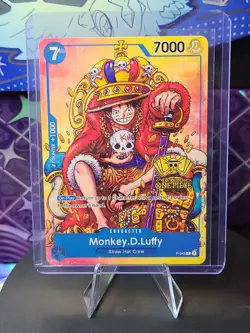 Monkey D. Luffy P-043 (2nd Anniversary Stamped Promo) One Piece TCG English NM - Image 1