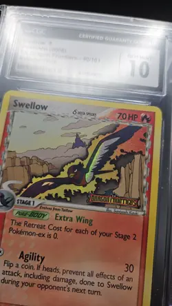 2006 Pokemon Ex Dragon Frontiers Swellow Reverse Holo Card 40/101 CGC 10 POP 16 - Image 3