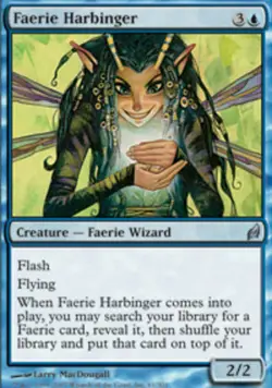 MTG magic cards 1x Faerie Harbinger - Foil Lorwyn NM-Mint, English - Image 1