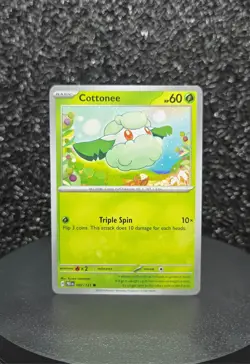 Cottonee 007/131 *NM* Pokemon Scarlet & Violet Prismatic Evolutions Card #7 - Image 1