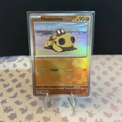 Pokemon Card Hippopotas 052/131 Poke Ball Reverse Holo Prismatic Evolutions NM - Image 1