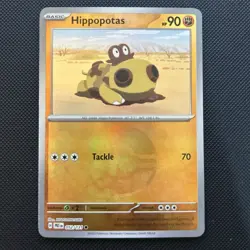 Pokemon Card Hippopotas 052/131 Poke Ball Reverse Holo Prismatic Evolutions NM - Image 2