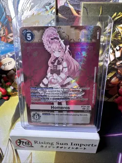 Digimon Card Game Homeros BT24-102 Time Stranger SEC Foil NM - Image 1