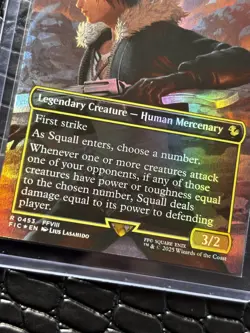 Squall, Gunblade Duelist (Borderless) Commander: Final Fantasy Foil Rare MTG NM - Image 2