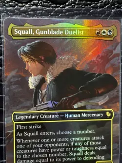 Squall, Gunblade Duelist (Borderless) Commander: Final Fantasy Foil Rare MTG NM - Image 3