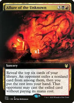 MTG Borderless Theros: Beyond Death THB Allure of the Unknown MINT - Image 1