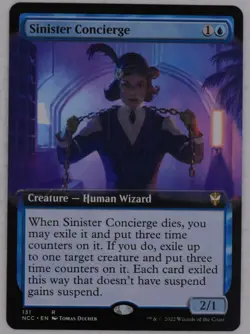 MTG SNC: Sinister Concierge | Streets of New Capenna | Extended Art Rare 131 - Image 1