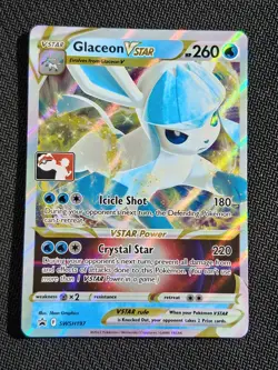Glaceon VSTAR SWSH197 Play Pokemon Prize Pack Stamp Promo NEAR MINT NM - Image 1