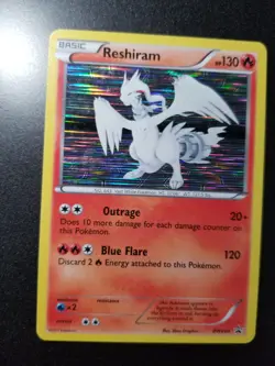 Reshiram BW004 Black and White Holo Black Star Promo Pokemon Card - Image 1