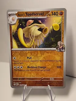 Arven's Toedscool 110/182 Destined Rivals Reverse Holo Pokemon TCG NM - Image 1