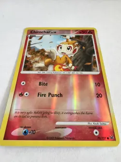 Pokemon Chimchar LV.10 #70 (Reverse Holo) Platinum - LP/NM 2009 - Image 1