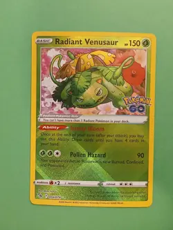 Pokemon GO Sword & Shield Radiant Venusaur 004/078 - Image 1