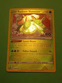 Pokemon GO Sword & Shield Radiant Venusaur 004/078 - Image 2