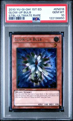2010 YU-GI-OH! STBL-STARSTRIKE BLAST 1ST ED-ULTIMATE RARE GLOW-UP BULB PSA 10 - Image 1