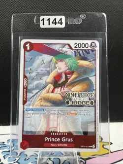 One Piece CCG Prince Grus A Fist Of Divine Speed R Foil OP11-013 (1144) - Image 1