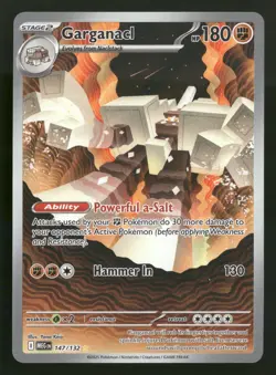Garganacl - 147/132 - Illustration Rare - Mega Evolutions - Pokemon Card - NM/M - Image 1