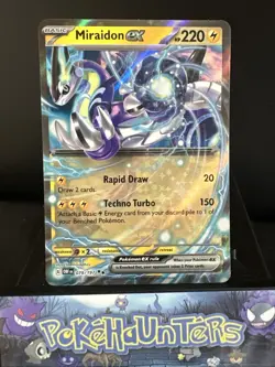 Pokemon Card Miraidon EX 079/197 Obsidian Flames Half Art Double Rare Near Mint - Image 1