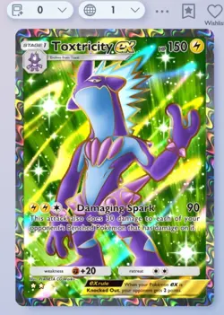 Pokemon TCG Pocket - Toxtricity Ex- 2⭐ Card - English - Fast Delivery - Image 1