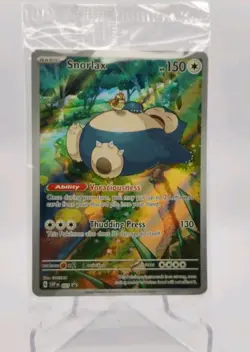 Sealed Snorlax SVP 051 Pokemon 151 ETB Promo Black Star Promo Pokemon Card Holo - Image 1
