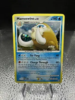 Pokemon Card Mamoswine 9/146 D&P Legends Awakened Holo Rare - Image 1