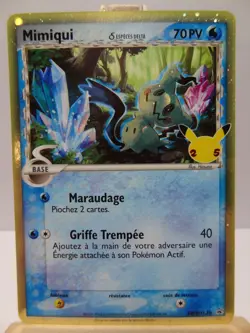 Carte Pokemon: Mimiqui Especes Delta Promo SWSH136 Celebrations 25 Ans EB7.5 FR - Image 3