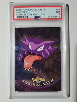 2000 Haunter Topps Pokemon TV Animation Series 2-Foil #93 PSA 7 - Image 1