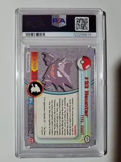 2000 Haunter Topps Pokemon TV Animation Series 2-Foil #93 PSA 7 - Image 2