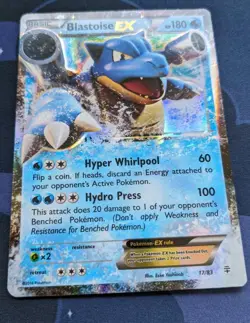 Blastoise EX 17/83 Pokemon Card Holo Generations TCG Pokemon Trading Card Game - Image 3