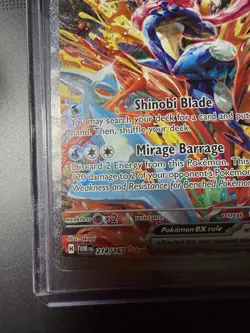 2024 POKEMON GRENINJA EX TWILIGHT MASQUERADE SPECIAL ILLUSTRATION #214/167! MINT - Image 5