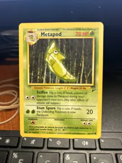 Pokemon TCG Metapod Base Set 2 81/130 Regular Unlimited Common - Image 1
