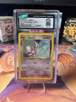 Espeon Pokemon TCG Neo Discovery Holo Rare Card 1/75 NM 1 of 1 - Image 1