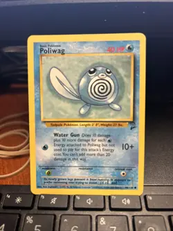 Poliwag 88/130 Common Base Set 2 Pokemon Card LP - Image 1